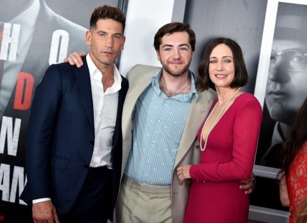 Jonathan Bernthal, Michael Gandolfini and Vera Farmiga
'The Many Saints of Newark' film premiere, Arrivals, New York, USA - 22 Sep 2021