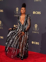 Taraji P. Henson arrives at the 73rd Primetime Emmy Awards, at L.A. Live in Los Angeles
2021 Primetime Emmy Awards - Arrivals, Los Angeles, United States - 19 Sep 2021