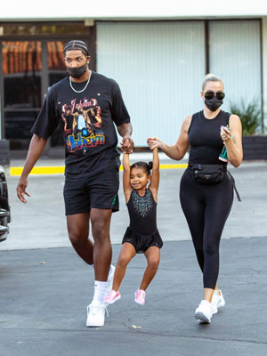 tristan thompson and khloe kardashian with daughter true