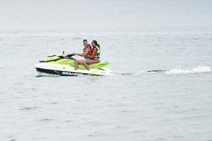 Brandon & Michelle On A Jet Ski