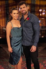 THE BACHELORETTE - “1705” – Fourteen remaining suitors are ready to finally put the drama behind them and focus on getting quality time with Katie, until Tayshia stops by to drop the bomb that there are actually 15 men hoping to capture Katie’s heart and Blake will be joining them in the house. Later on the massive group date, Bachelor Nation favorites Wells Adams and Franco stop by to introduce and commentate on an intense game of America’s hottest new sport – Bash Ball; but when more than egos end up getting bruised, Katie steps in and stands up for her guys, ending the game early and giving everyone the attention they deserve. Later, Katie and Andrew S. have an important conversation about their future and one guy gets greedy with Katie’s time. At the end of the night, a rose ceremony will bring Katie one step closer to hopefully finding her match on an all-new “The Bachelorette,” MONDAY, JULY 5 (8:00-10:00 p.m. EDT), on ABC. (ABC/Craig Sjodin)
KATIE THURSTON, BLAKE MOYNES