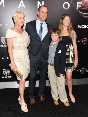 Sherman Williams, Christopher Meloni, Dante Meloni, and Sophia Meloni