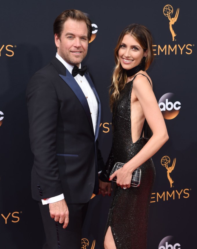 Michael Weatherly & Wife Bojana At The Emmys