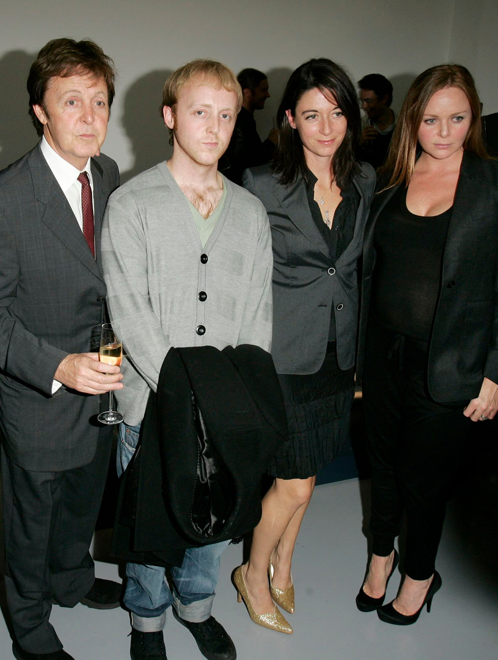 Sir Paul McCartney, James McCartney, Mary McCartney and Stella McCartney From left, Sir Paul McCartney and his children, James McCartney, Mary McCartney and Stella McCartney attend the opening of Established and Sons Gallery
BRITAIN ESTABLISHED GALLERY, London, United Kingdom England