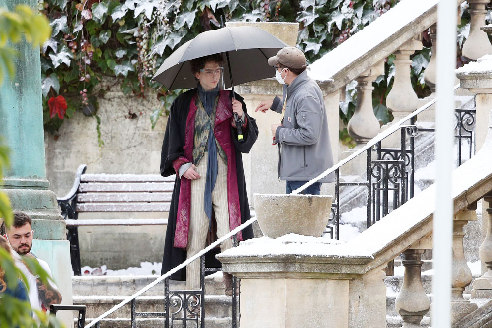 Timothee Chalamet
'Wonka' on set filming, Bath, UK - 14 Oct 2021