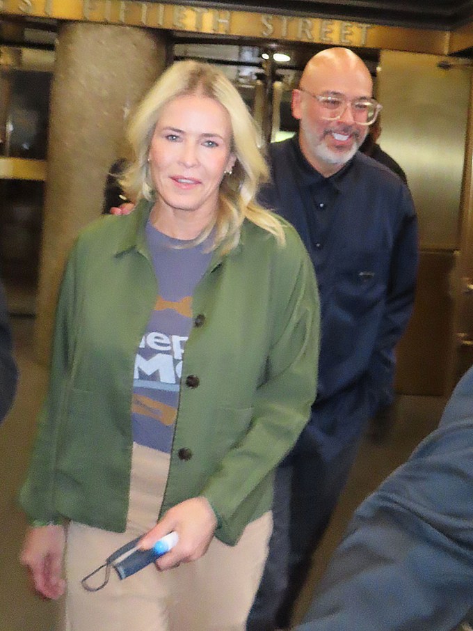 Chelsea Handler & Jo Koy At NBC Studios