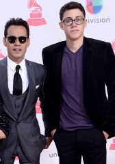 Ryan Adrian Muniz, recording artist Marc Anthony and Cristian Marcus Muniz arrive on the red carpet for the 17th annual Latin Grammy Awards at T-Mobile Arena in Las Vegas, Nevada on November 17, 2016.
Latin Grammy Awards, Las Vegas, Nevada, United States - 17 Nov 2016