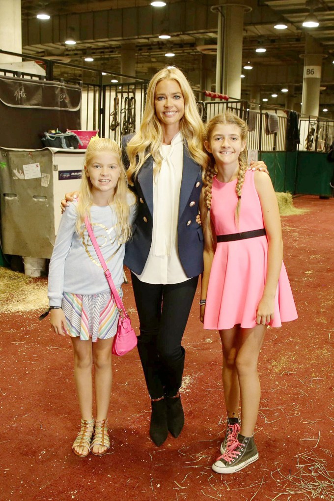 Denise Richards with Sami & Lola at Longines Masters