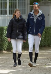 Jennifer Gates and Nayel Nassar
International Longines Global Champions Tour - Day 1, Madrid, Spain - 17 May 2019