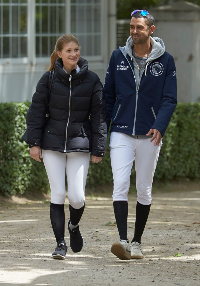 Jennifer Gates & Nayel Nassar walking together