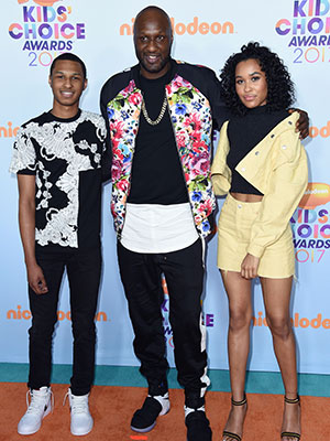 Lamar Odom and his kids