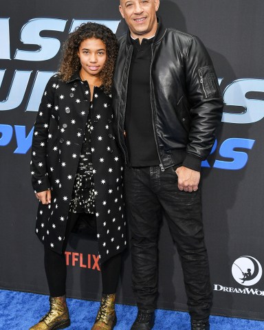 Similce Diesel and Vin Diesel'Fast & Furious: Spy Racers' TV show premiere, Arrivals, Universal Cinema, Los Angeles, USA - 07 Dec 2019