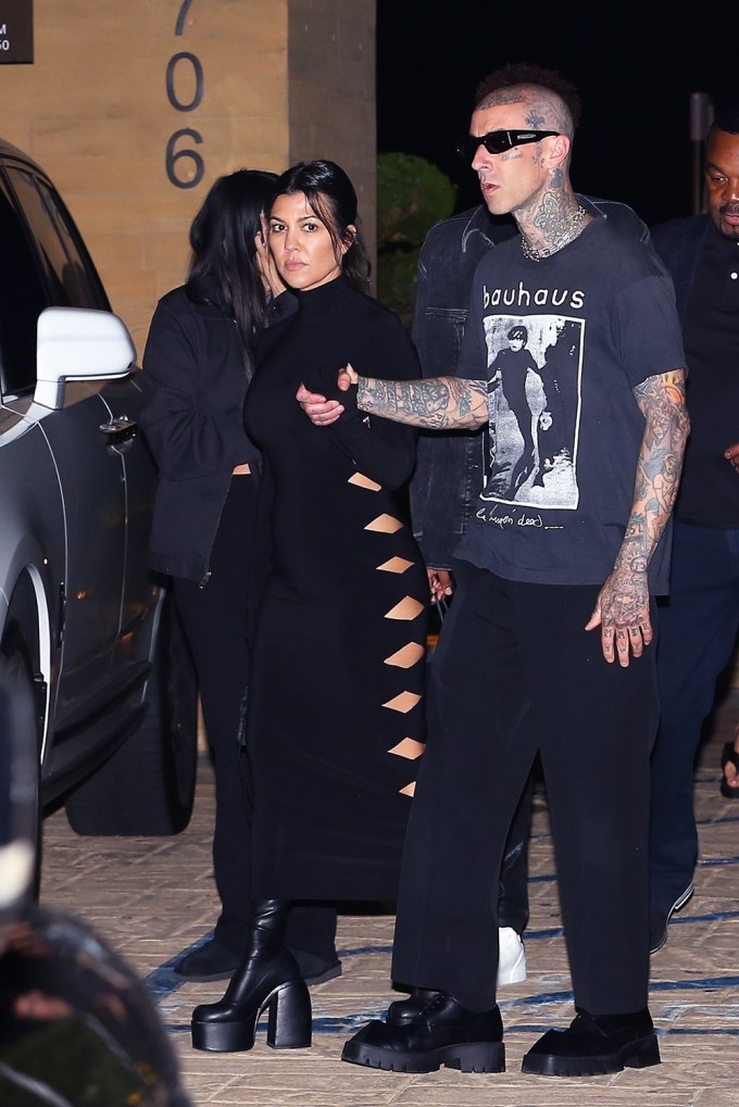 Kourtney Kardashian On Date Night In Malibu