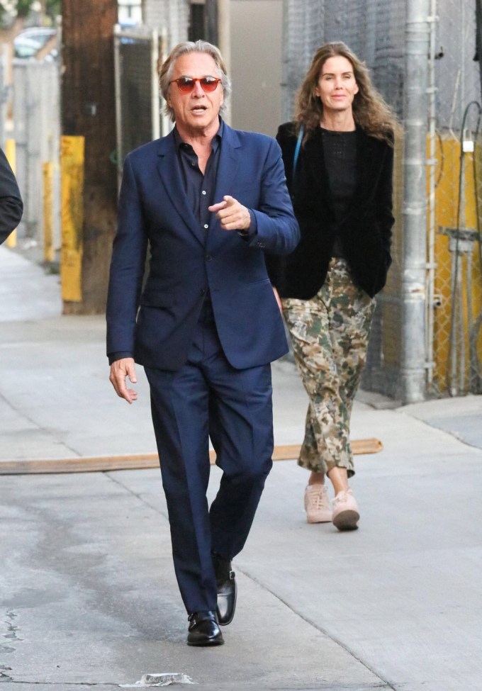 Don Johnson and Kelley outside of ‘Jimmy Kimmel Live!’