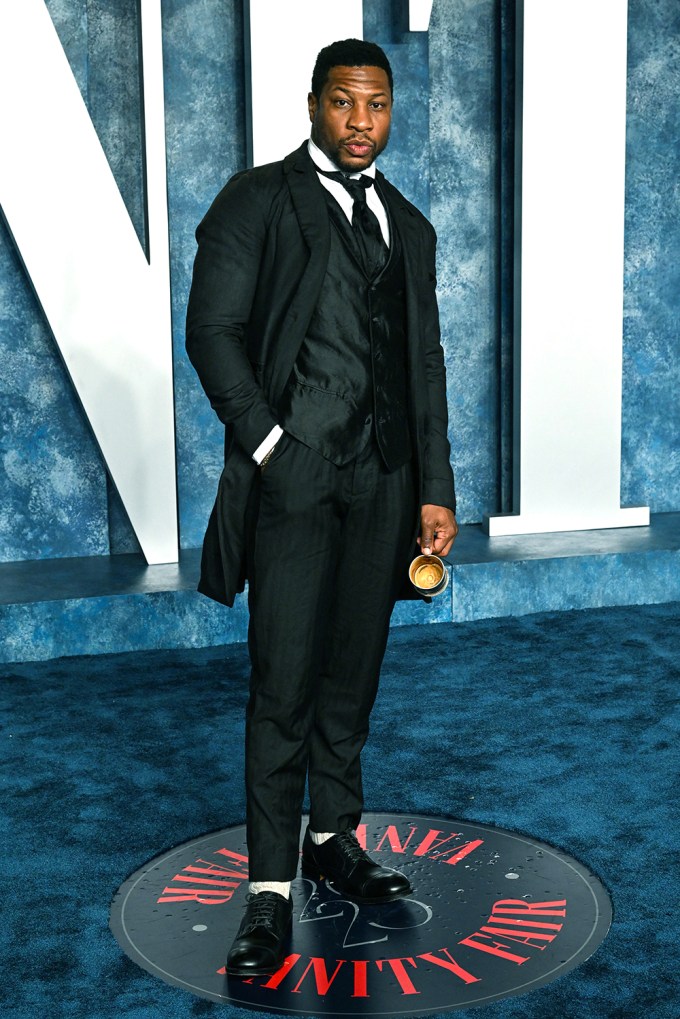 Jonathan Majors at the 2023 Vanity Fair Oscar Party