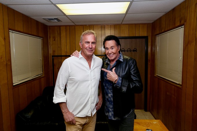 Kevin Costner and Wayne Newton