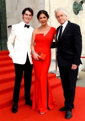 Dylan Michael Douglas, Catherine Zeta-Jones and Michael Douglas
Catherine Zeta-Jones receives honorary Freedom of the City and County of Swansea, UK - 24 Jul 2019
Arriving on the red carpet for the Gala Dinner at Brangwyn Hall in Swansea.