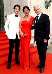 Dylan Michael Douglas, Catherine Zeta-Jones and Michael Douglas
Catherine Zeta-Jones receives honorary Freedom of the City and County of Swansea, UK - 24 Jul 2019
Arriving on the red carpet for the Gala Dinner at Brangwyn Hall in Swansea.