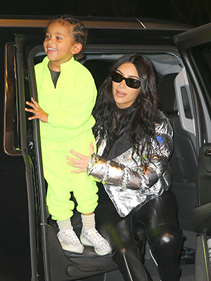 saint west and kim kardashian