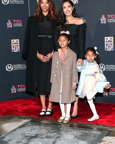 Natalia Bryant, Vanessa Bryant, Capri Kobe Bryant and Bianka Bryant
Kobe Bryant Handprint and Footprint Unveiling, TCL Chinese Theatre, Los Angeles, California, USA - 15 Mar 2023