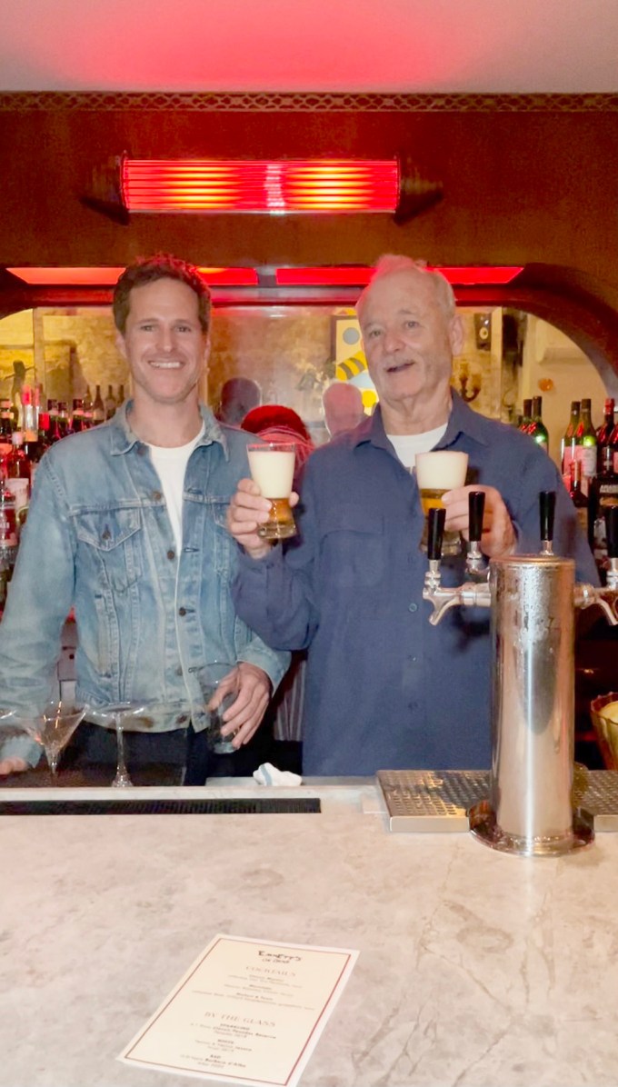 Bill Murray Pouring Draft Beers at Opening Preview of Emmett’s On Grove