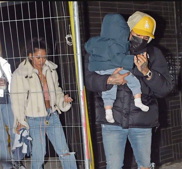 Chris Brown, Ammika Harris & Aeko Brown 