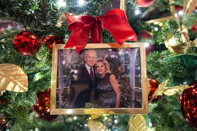 Joe Biden & Jill Biden Photo in a Christmas Tree