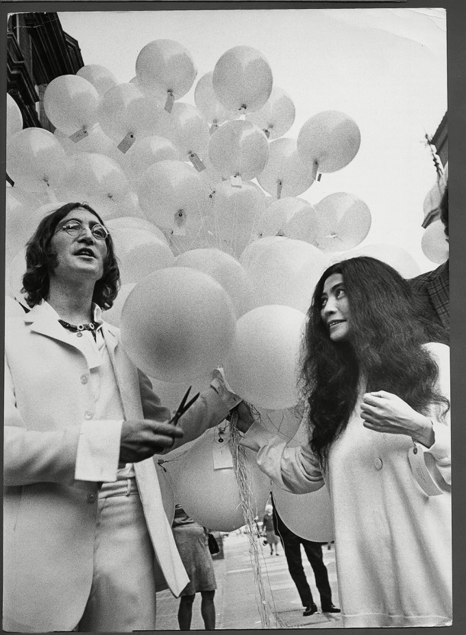 John Lennon & Yoko Ono at an 1968 Art Exhibit