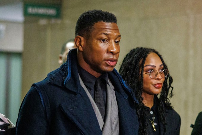 Jonathan Majors Arrives in Court