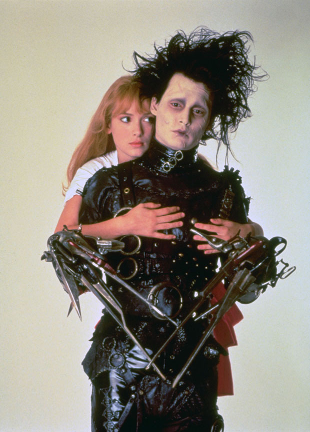 winona ryder and johnny depp in edward scissorhands