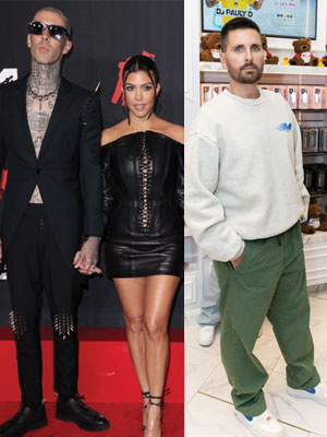 travis barker and kourtney kardashian, scott disick