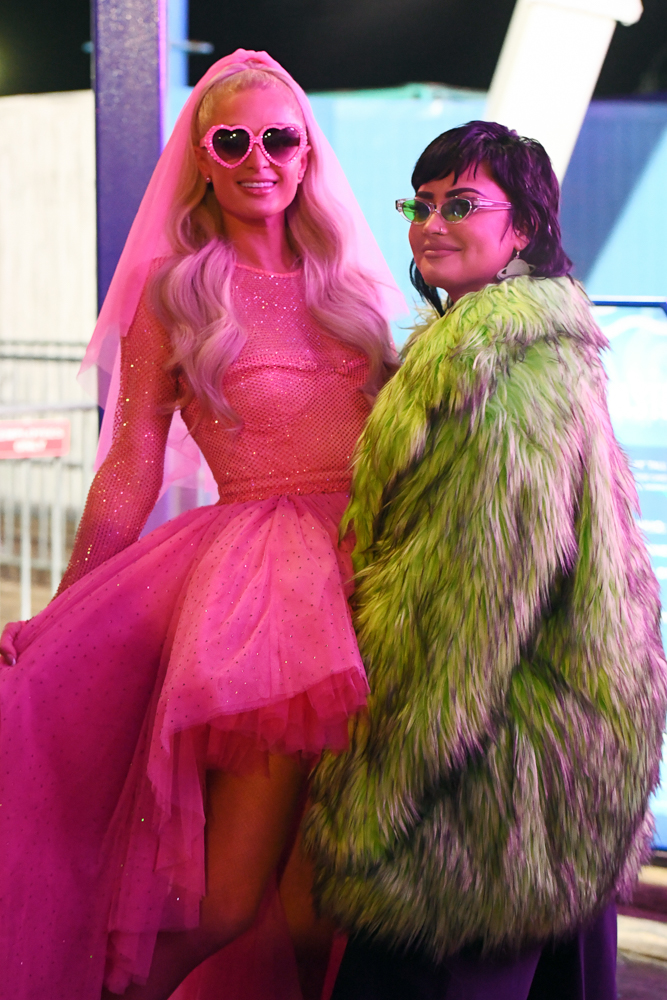 Paris Hilton And Demi Lovato Pose Together