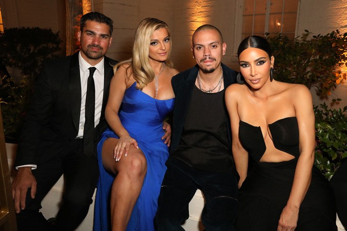 Keyan Seyfari, Bebe Rexha, Evan Ross and Kim Kardashian