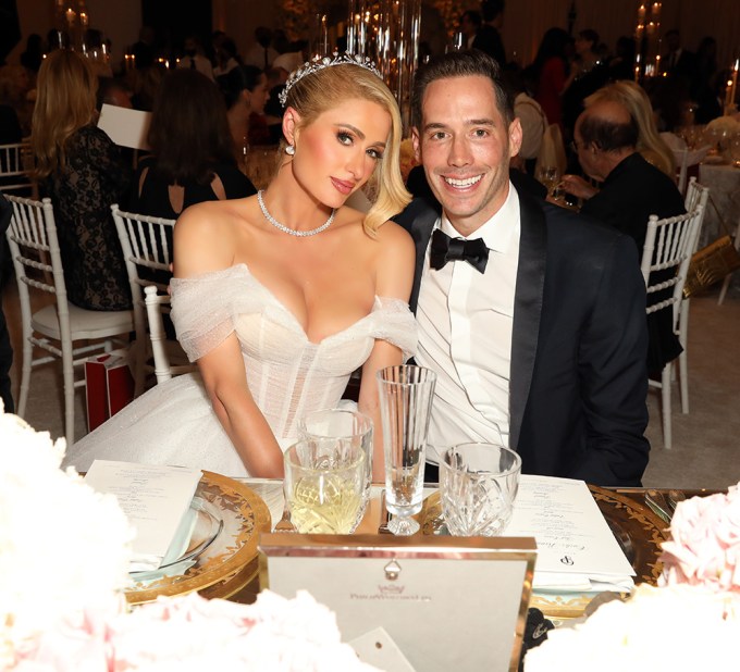 Paris Hilton and Carter Reum at their wedding