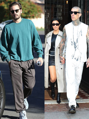 scott disick, kourtney kardashian and travis barker