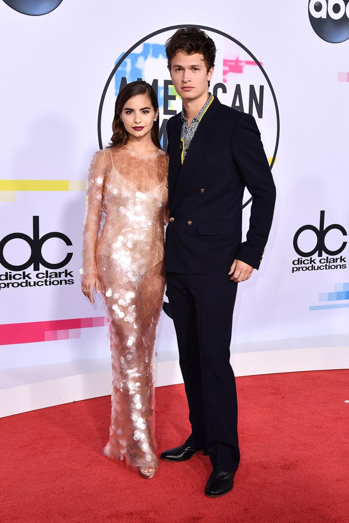 Ansel Elgort and Violetta Komyshan at the 2017 AMAs