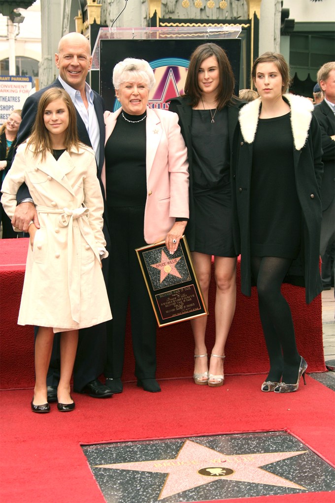 Bruce Willis Gets A Star On The Hollywood Walk Of Fame In 2006