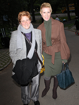 cynthia nixon and christine marinoni