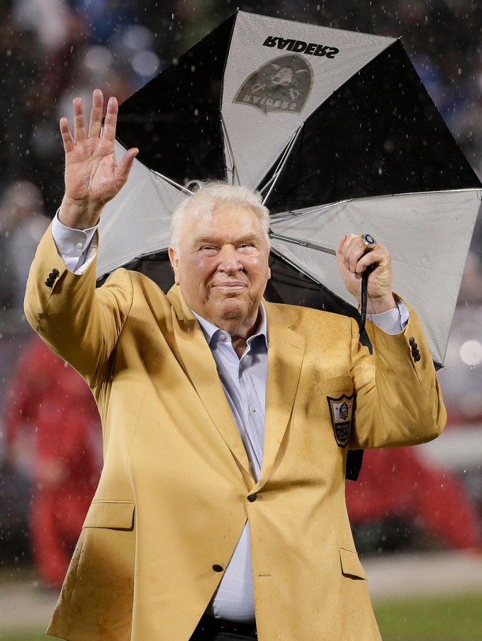 John Madden At A Ceremony Honoring Ray Guy