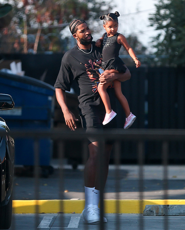 Tristan Thompson & daughter True 