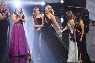 Miss Texas Mallory Fuller is announced as a top 10 finalist in the Miss America competition at the Mohegan Sun, in Uncasville, ConnMiss America, Uncasville, United States - 16 Dec 2021