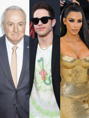 Lorne Michaels, Kim Kardashian, Pete Davidson
