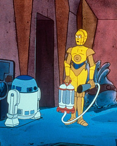 STAR WARS: DROIDS, aka EWOKS AND DROIDS ADVENTURE HOUR, from left: R2-D2, C-3PO, 1985-86. ©LucasFilm / Courtesy Everett Collection