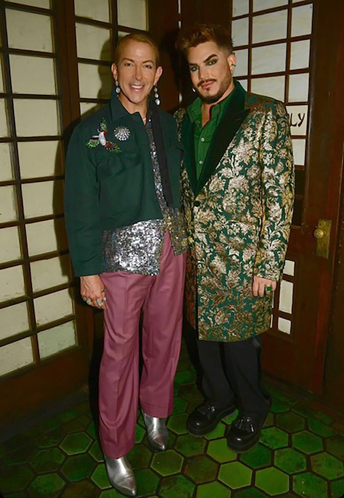 Adam Lambert & Derek Warburton At ‘Toys For Tots’
