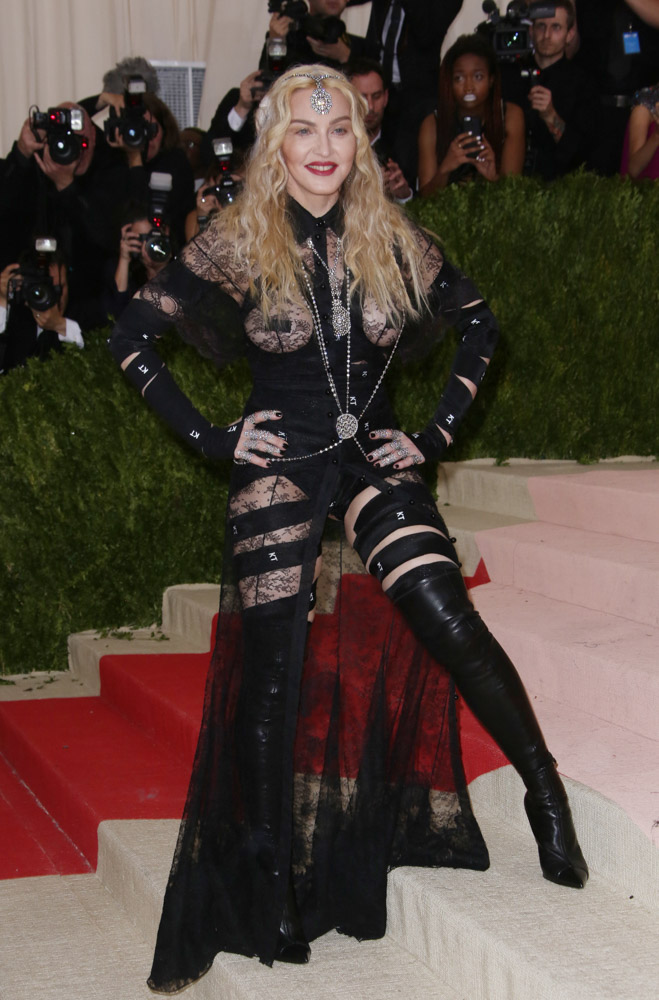 Madonna on the red carpet