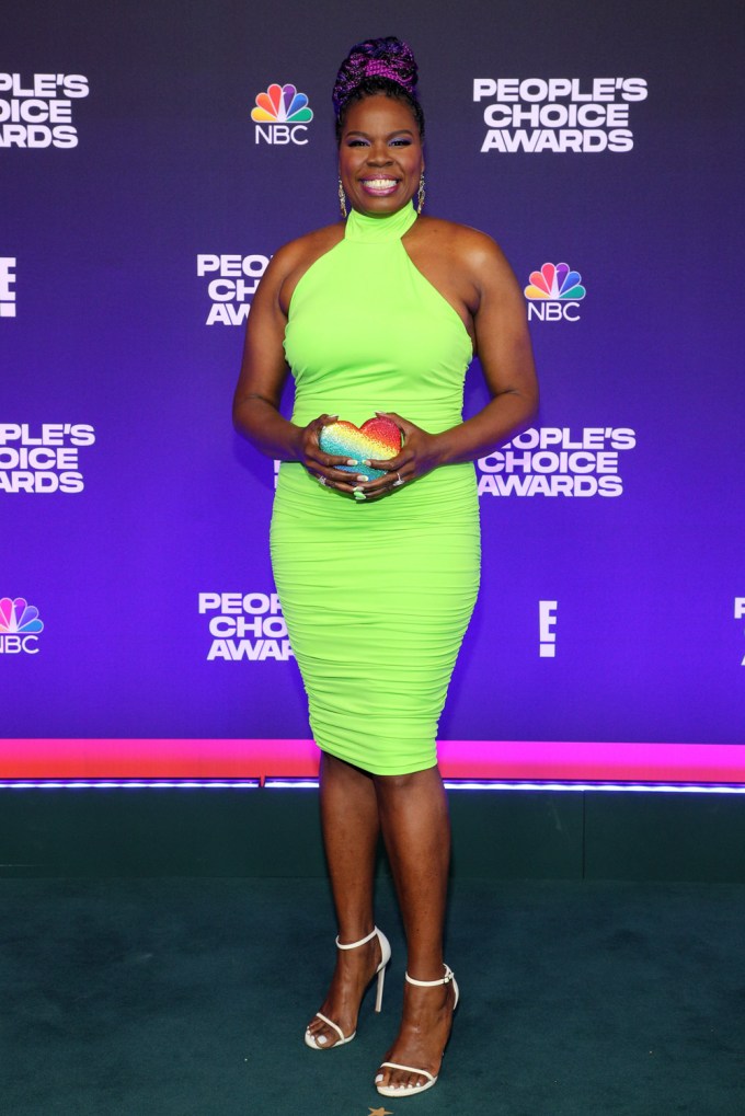 Leslie Jones is electric in neon green