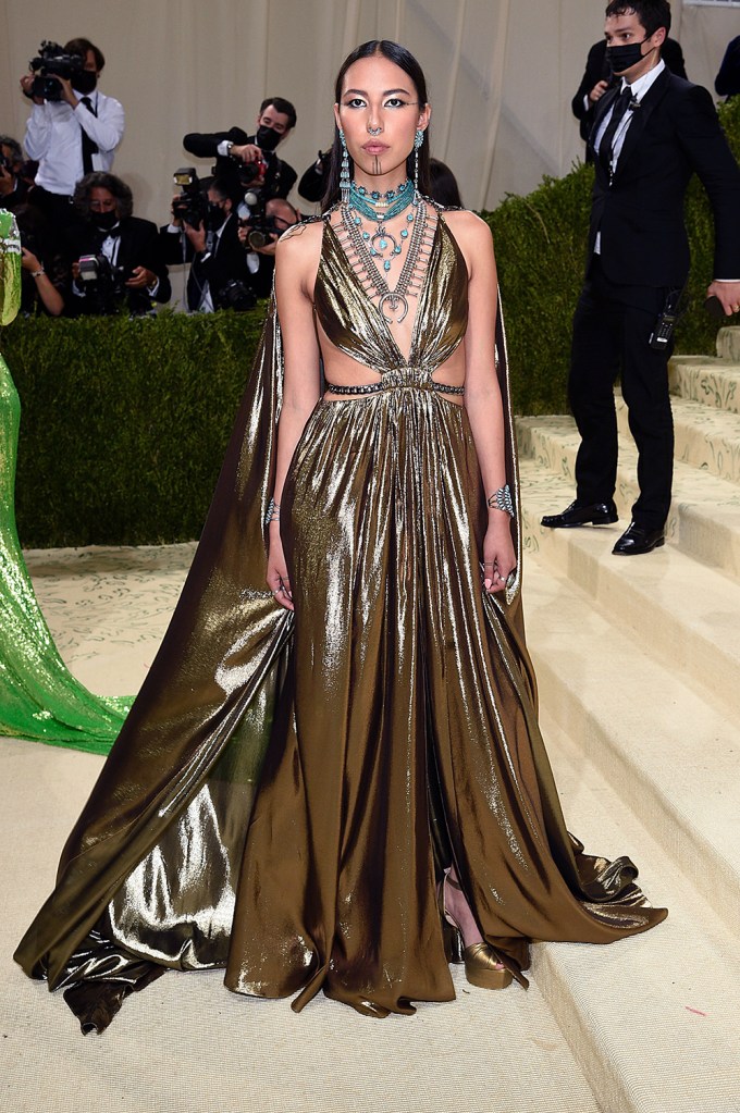 Quannah Chasinghorse at the 2021 Met Gala