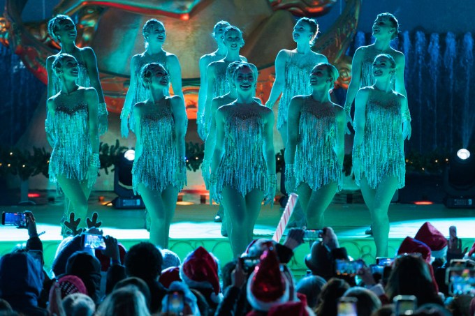 The Rockettes kick things up at The Rockefeller Center Christmas Tree lighting