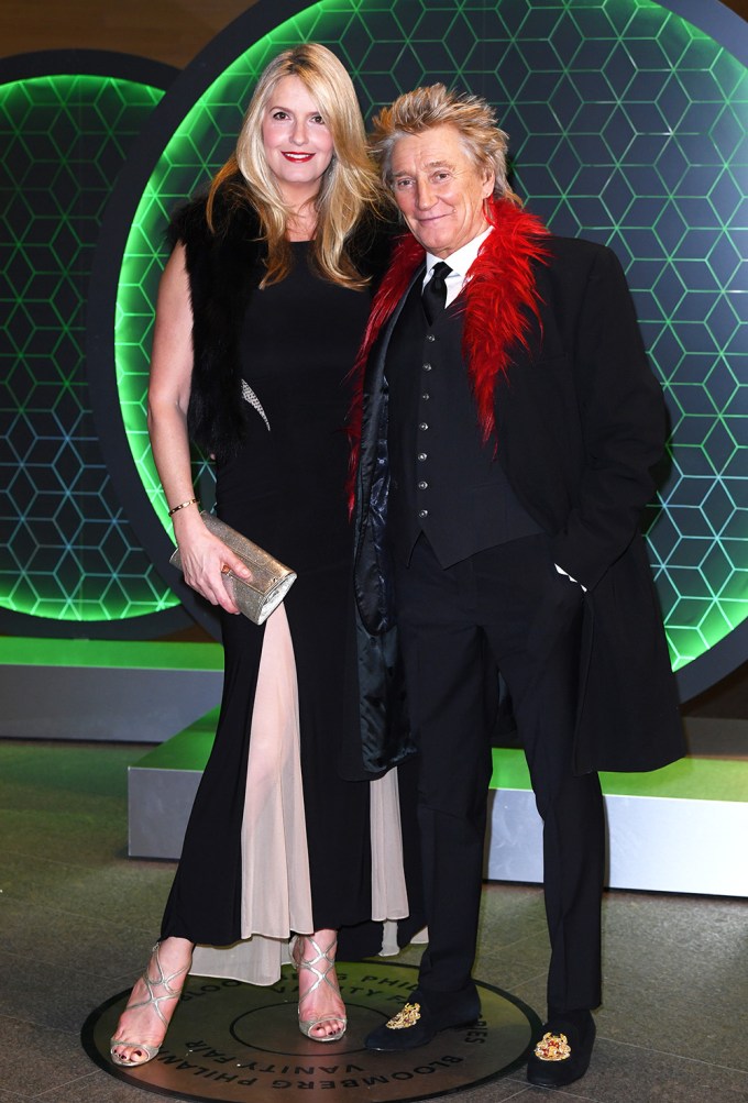 Rod Stewart and Penny Lancaster at the Climate Exchange Gala Dinner