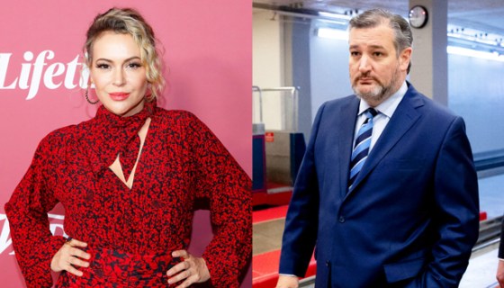 Alyssa Milano, Ted Cruz